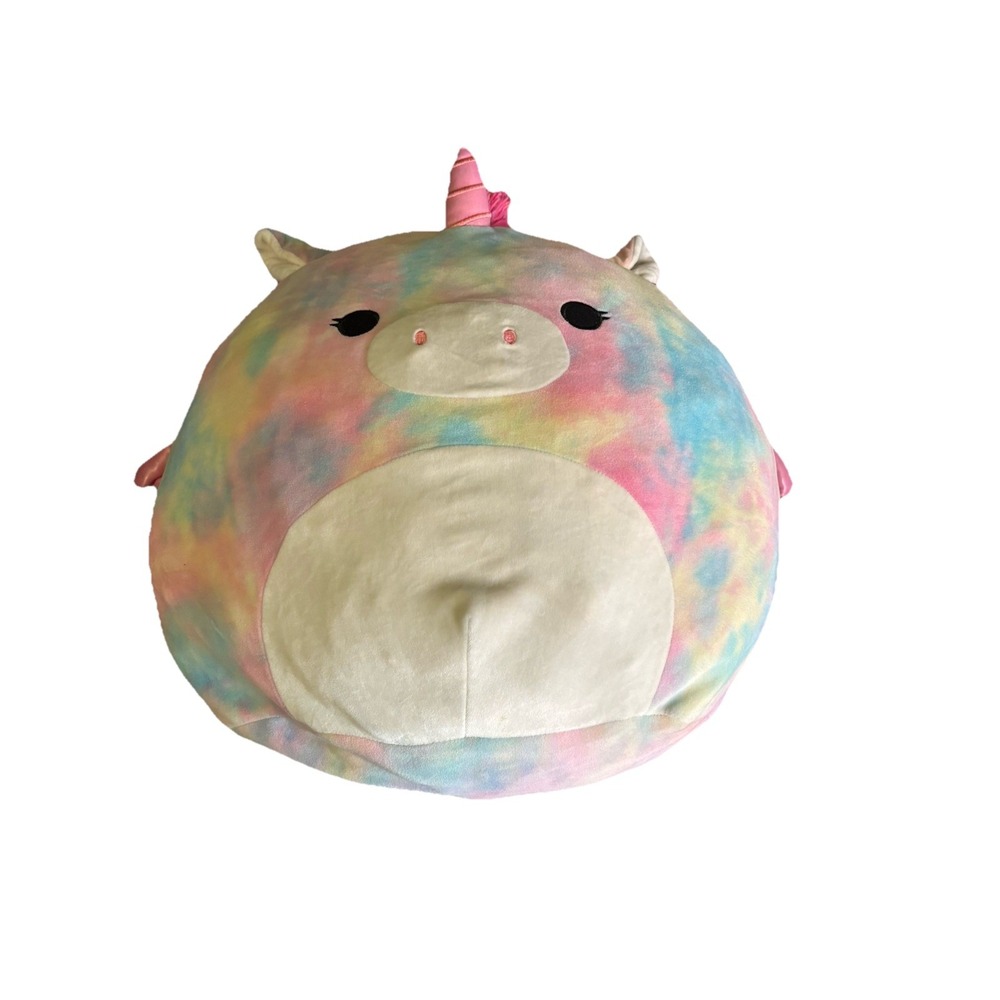 Kelly Toy Squishmallow Esmerelda Tie-dye Rainbow Unicorn Plush 14" Plush